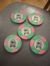 5 Vintage Pioneer Rex (Rex Club) $.50 Wagon Jackson, California Casino Chip picture