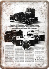 1973 Canon Vintage Film Camera Advertisement Retro Look Metal Sign C946 picture
