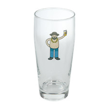 Drunk Glass Beer - ARTISAN - Glass #5 The Machine - 16 ounce Arc Willi Becher picture