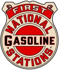 First National Gasoline Stations NEW Sign: 28