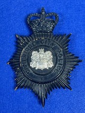 Vintage British Cambridge City Police Helmet Badge Obsolete picture