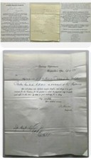 SIGNED WAR 1812 DUEL MAJOR PRESIDENT VAN BUREN TREASURY MAYOR PHILA POET LETTER picture