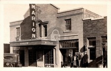 Interesting c1930s Marion South Dakota Marion Theatre RPPC Photo Postcard COPY picture