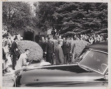1949 HOLLYWOOD Clark Gable AT FRANK MORGAN FUNERAL CASKET PORTRAIT Photo 420 picture