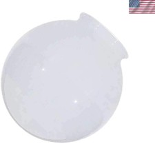 Elegant 6-Inch White Glass Globe Lamp Shade with 3.25-Inch Fitter Opening picture