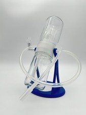 360 Rotating Gravity Bong/Hookah Water Pipe. Ocean Blue/Clear Edition picture