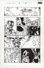 Kevin Sharpe X-TREME X-MEN SAVAGE LAND 2 Interior Page Storm Bishop Original Art picture