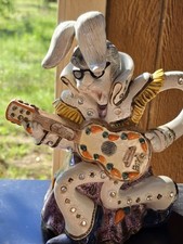 Fitz and Floyd Elvis Presley as a Rabbit Teapot Figurine, 1994 picture