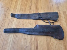 Original U.S. WWI Cavalry M1904 Rifle Saddle Scabbard And Unknown Same Era Two picture