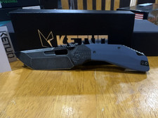 Ketuo KT-Yakuza Pocketknife 14C28N Plain Tanto Frame G10 Clip Blue/Black picture