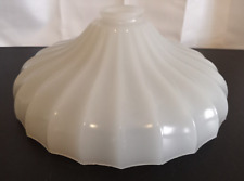 Antique Opal Glass Scallop Edge Sheffield Style Fixture Shade, 2-1/4