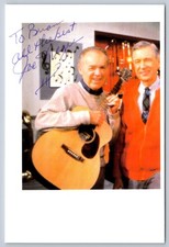 Mr. Rogers Neighborhood Joe Negri Auto Photo Signed Musician Guitarist 4 x 6 In picture