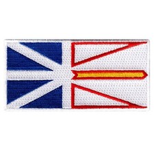 NEWFOUNDLAND FLAG embroidered iron-on PATCH CANADA EMBLEM Canadian Province NEW picture