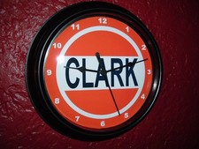 Clark Oil Gas Service Station Garage Mechanic Man Cave Advertising Clock Sign picture