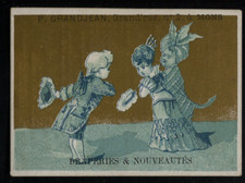 Rare Chromo Trade Card Maison P. Grandjean Mons picture