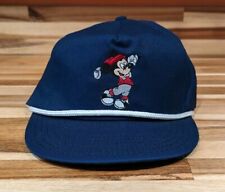 Vintage 90s Disney Pro Collection Mickey Mouse Golf Strapback Navy picture