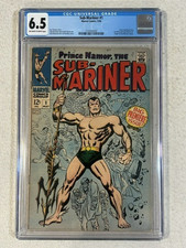 PRINCE NAMOR THE SUB-MARINER 1 CGC 6.5 OFF-WHITE TO WHITE PAGES MARVEL 1968 picture