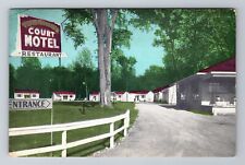 Angola NY-New York, Tussing's Court Motel, Restaurant, Antique Vintage Postcard picture