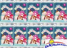 (10) Original Squishmallows Series 1 Trading Cards Factory Sealed Pack-80 Cards picture
