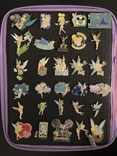 Disney Trading Pins Lot Includes Pinfolio Maxx Tinkerbell LE HTF Vintage picture