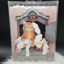 Case Stationery Cat Paper & Envelopes A Place For Everything Vintage  picture