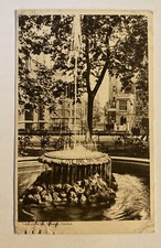 Terrace View Temple, Dickens Martin Chuzzlewit Fountain ~ Vintage RPPC Postcard picture
