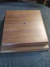 Vntg Solid Teak Wood Stepped MCM/Art Deco Lamp/Sculpture Base 9.5
