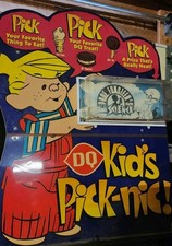  Vtg 97s Dairy Queen Dennis the Menace Kids Pick-nic Display  36x47 picture