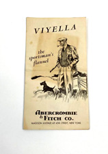 Vintage Abercrombie & Fitch Co. VIYELLA Flannel Brochure with Fabric Swatches NY picture