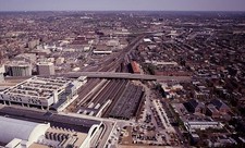Photo:Washington DC Union Station Aerial View 1980s Train Terminal Tracks picture