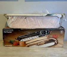  Vtg HIMARK Solid Copperware Fish Poacher Handcrafted Copper 18” Brand New 1986 picture