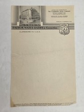 1930s antique HOTEL WILL ROGERS claremore ok RADIUM WATER BATHS LETTERHEAD picture