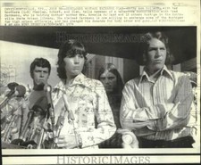 1974 Press Photo Prison Hostage Novella Pollard's Children at Huntsville, Texas picture