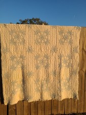 Antique Feed Sack Cutter Quilt 62x80