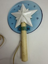 Vintage Royalite Royal Electric Starlite Blue Halo Star Christmas Tree Topper picture