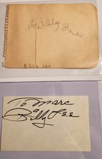 Rare Actor Billy Lee 2x Signed Lot Early 1930s + 1980s Autograph PSA DNA Auto  picture