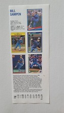 Bill Sampen & Juan Samuel 1991 Baseball Publication International picture
