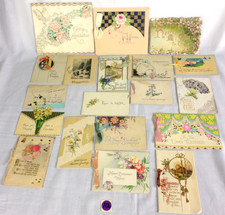 19 Vintage 1930-50's All Occasion Birthday, Mothers++ Greeting Cards Used Nice picture