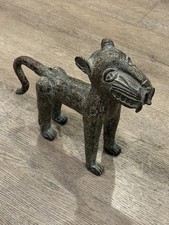 Vintage Bronze Benin African Leopard Figurine  picture