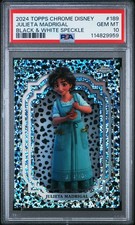 Julieta Madrigal 2024 Topps Chrome Disney Black White Speckle /101 PSA 10 GEM picture