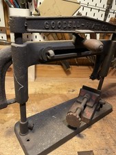 Antique Goodell Pratt No 1 Bench Hacksaw Hand Machine 1899 Pat Cast Iron Vise  picture