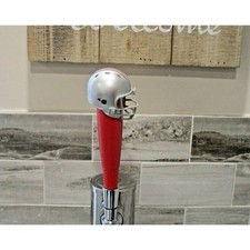 NCAA Ohio State Buckeyes Tap Handle Kegerator Football Beer Keg Red Wood Big 10 picture