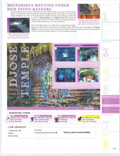 Vtg Book Print Final Fantasy X2 Djose Temple Ixion Boss Fight Data Page Art 2003 picture