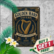 Lager Beer Vintage Irish Style Tin Sign Retro Pub Tavern Wall Plaque 8x12 picture