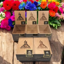 Lot of 5 Tabernacle Hav Toro Empty Wooden Cigar Boxes 5.5x7x4.25 #144 picture