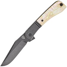 Finch Gooseneck Bolster Lock Mother Of Pearl Folding 14C28N Pocket Knife GN700 picture
