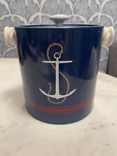 Jonathan Adler Blue Anchor Rope Ice Bucket picture