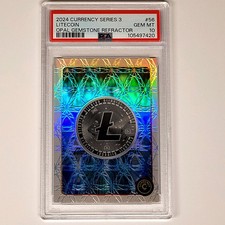 POP 1 PSA 10 GEM 2024 Cardsmiths Litecoin #56 Opal /45 Refractor Crypto Bitcoin picture