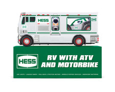 2018 Hess RV with ATV and Motorbike Complete in Original Box Lights Sounds picture