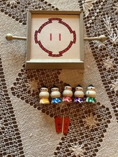 Sumo Wooden Traditional Crafts Wresting Figures Toy Family Game picture